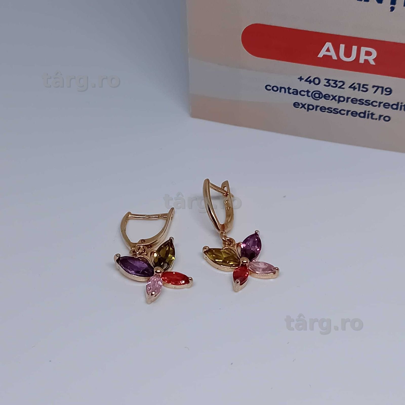 Cercei Aur 14K 3.98g (AG4 Dacia B.52071.1) Garantie 2 ani 2