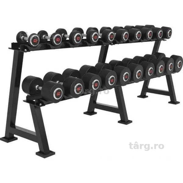 Suport pentru gantere rotunde, negru, Gorilla Sports