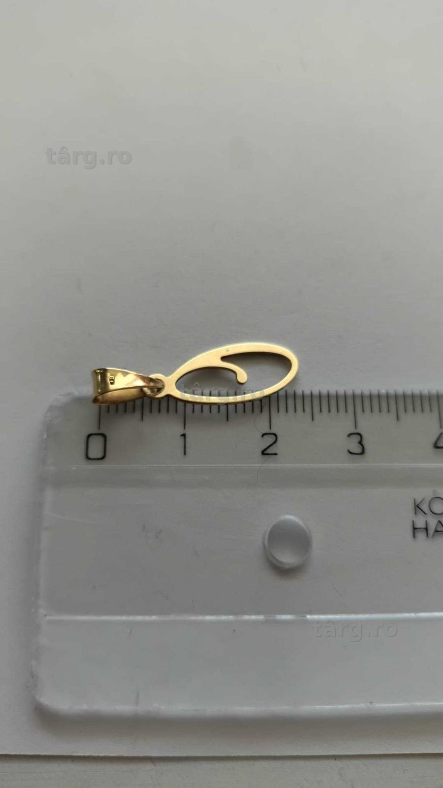 (AG42) Medalion aur 14K "litera O" B.34453.3 - Garantie 2 ani 2