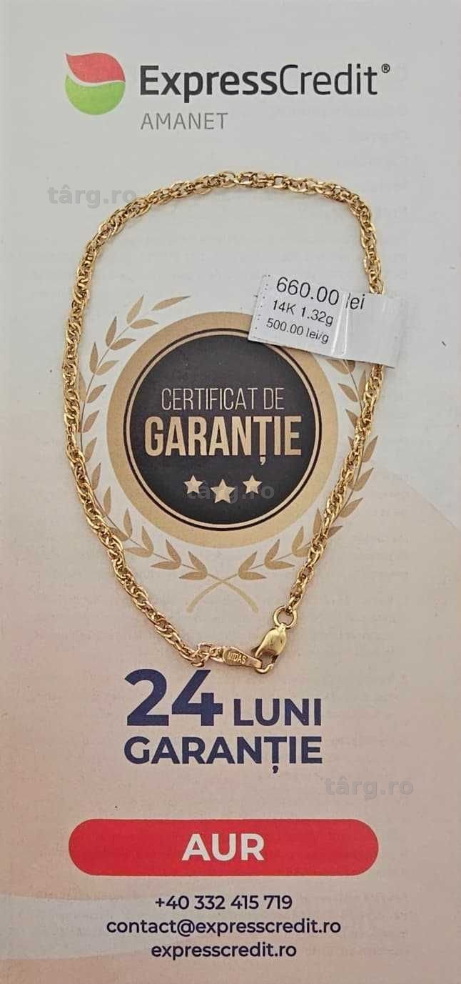 Bratara Aur 14K 1.32g(AG35 B:4616.9*46)Garantie 2 Ani!