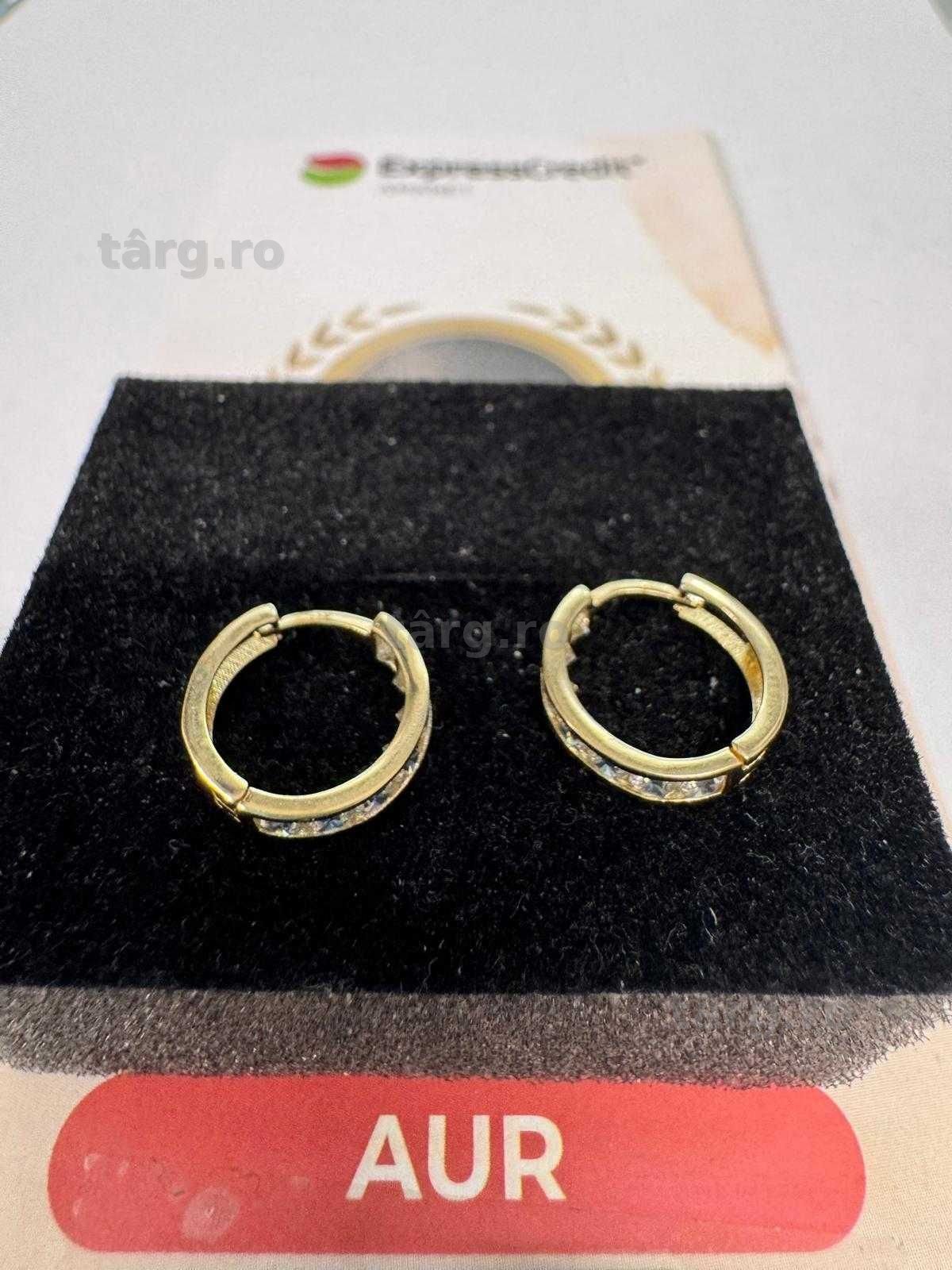 Cercei din aur 14k (69834.1/ 10 Pacurari 1) garantie 2 ani! 2