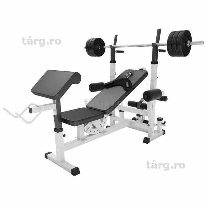 Aparat multifuncțional de fitness cu set de 40 de kg