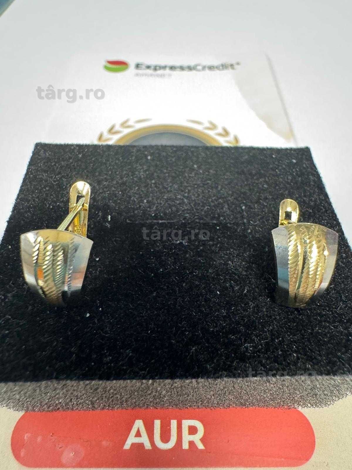 Cercei din aur 14k (69342.1/ 10 Pacurari 1) Garantie 2ani! 2