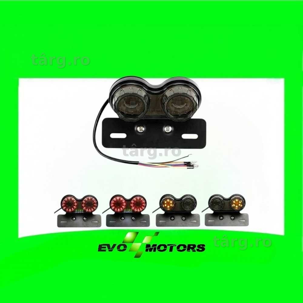 Stop LED integrat universal cu suport numar fumuriu A1990