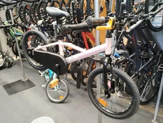 Bicicletă 16 inch 4-6 ani Discover 500 Roz - (SecondHand) Decathlon