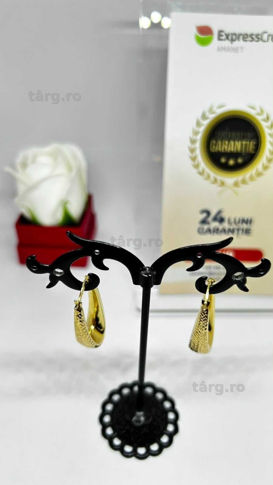 Cercei Aur 14K 3.39g (AG1 Alexandru B53870) - Garantie 2 ani! 3