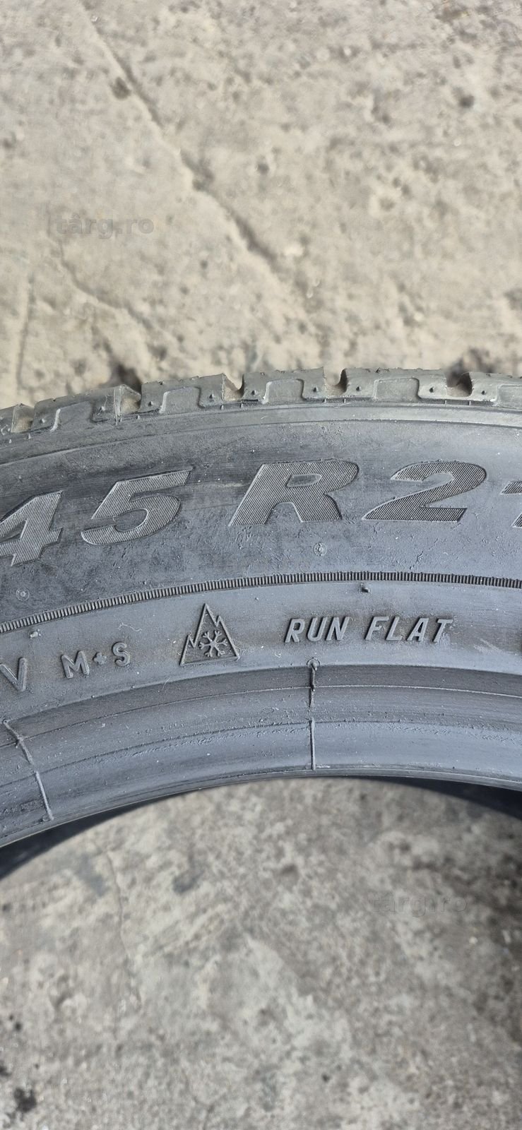 4 anvelope iarna runflat Pirelli 285/45/21.Pretul este pe bucata. 7