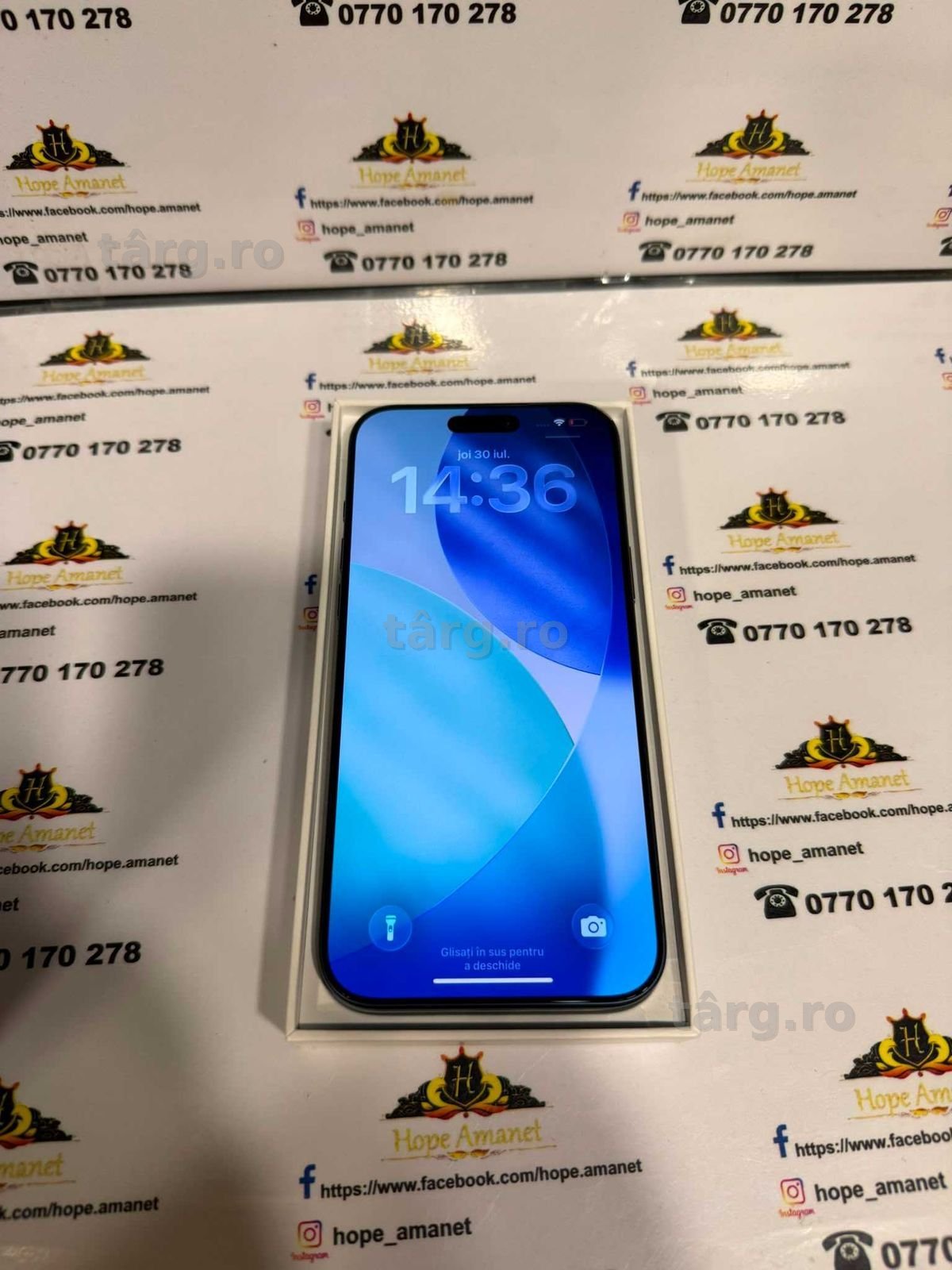 Hope Amanet P13 / iPhone 17 Pro Max / 1 TB / Deep Blue / Rama lovita 3