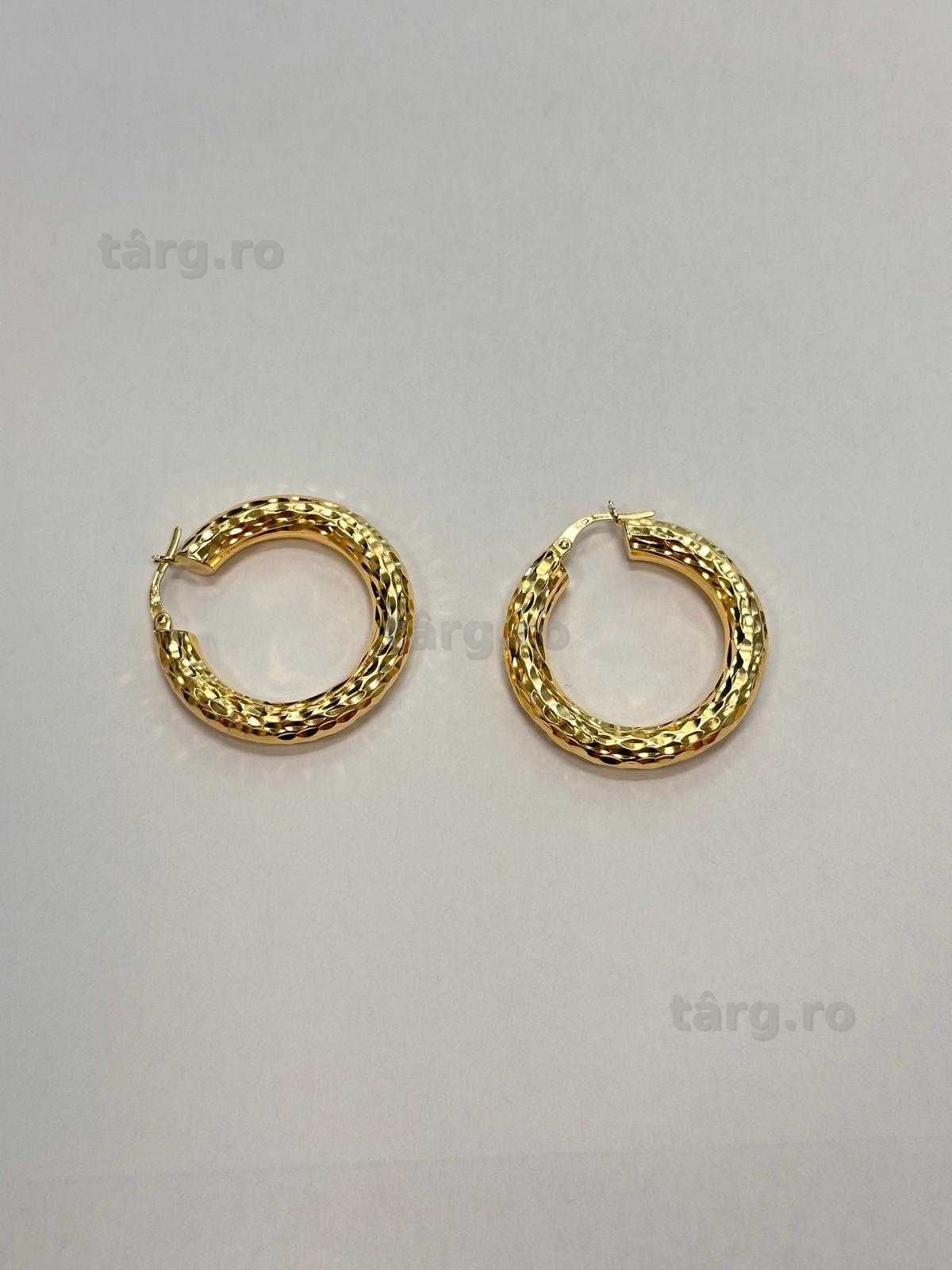Cercei aur  18K 8.20g (AG13 b55528) Garantie 2 ani! 4