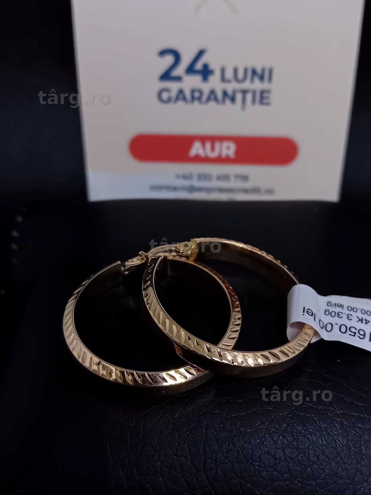 Cercei aur 14k 3.30g (B.32910.3 AG31 Barboi) Garantie 2 ani!