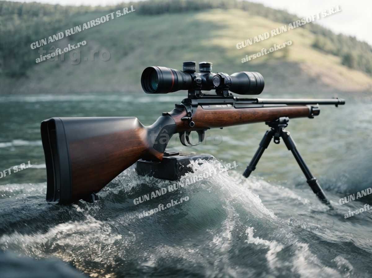 PUSCA [FULL METAL 6MM], Calitate Excepțională cu Arc Puternic - Noua