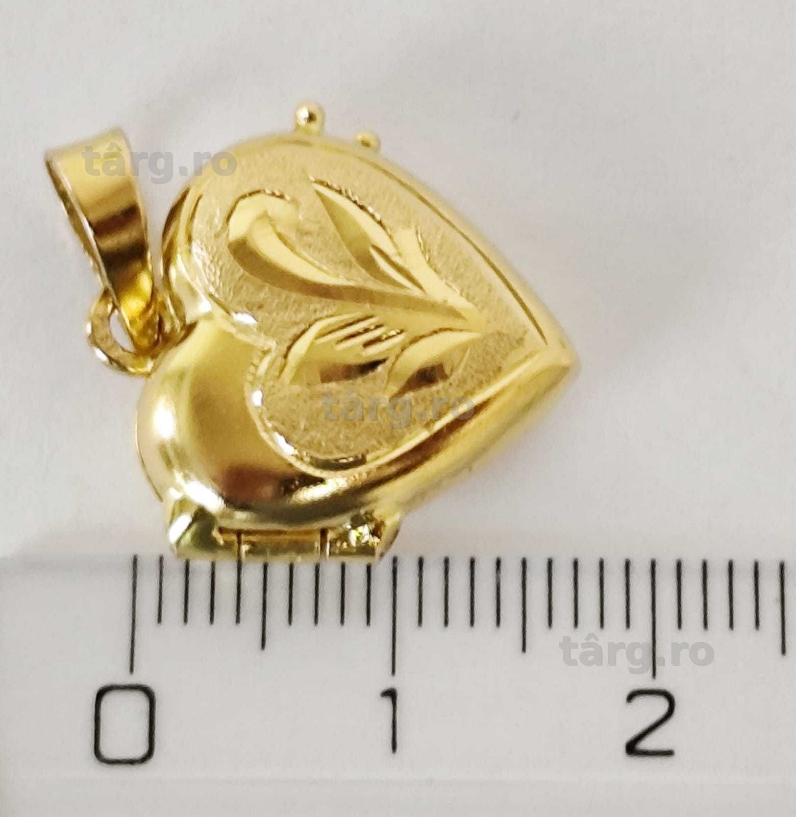 Medalion - Inima aur 22K , 4.52 gr. Vanzare in locatie (AG35 B 34584) Garantie 2ani! 3