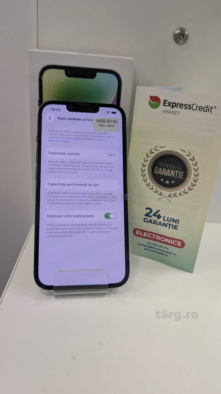 Iphone 14 -- 128 GB -- 86% (Ag45 B.5004) - Garantie 2 ani 2