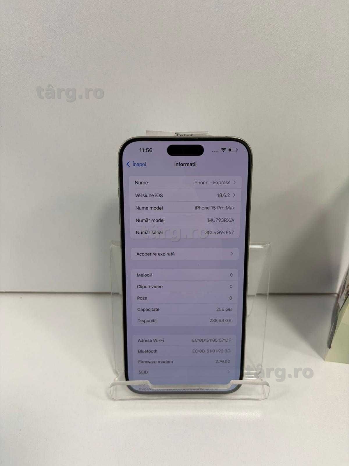 Iphone 15 Pro Max 256gb 89% sb (Ag1 Alexandru B53604) 2 ani garantie 2