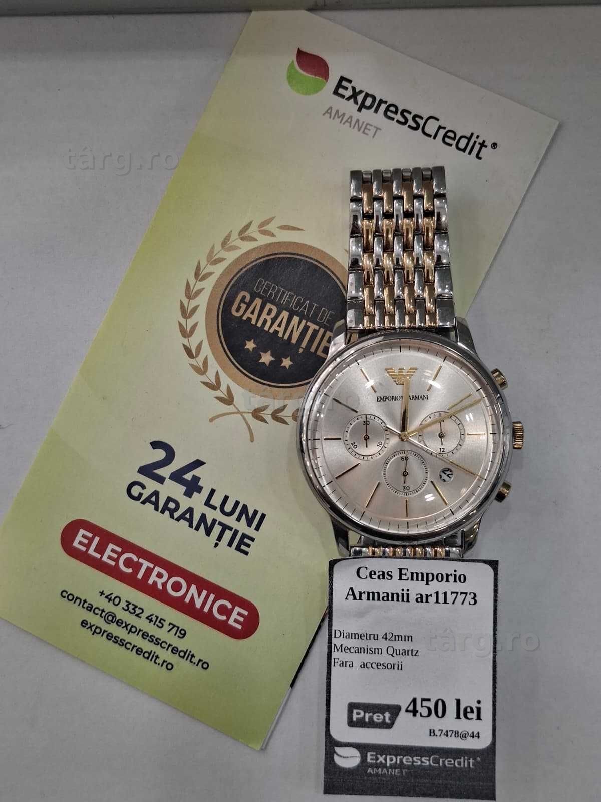 Emporio Armani AR11773 (Ag44 B7478) - Garantie 2 ani!