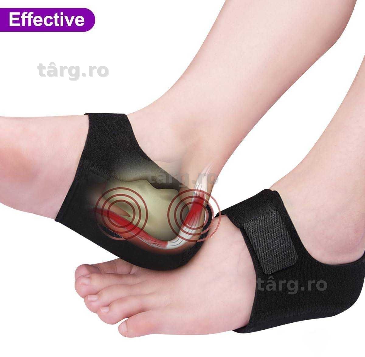 Set 2 protectii calcaie cu silicon pentru dureri tendinita pinteni