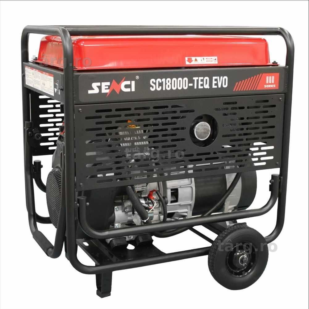 Generator de curent SENCI SC18000TEQ EVO putere maxima 17.0 kW 230V/400V pornire electrica, motor benzina