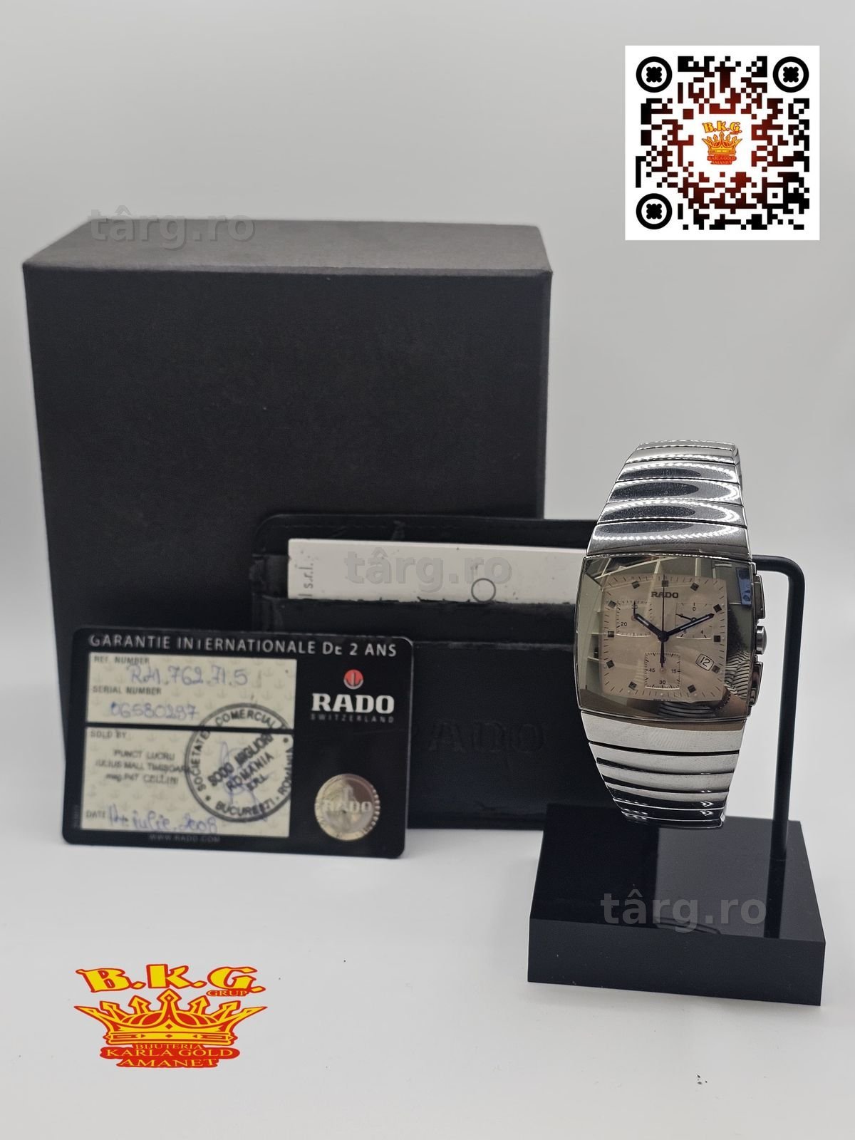 Rado Sintra Chronograph Amanet BKG