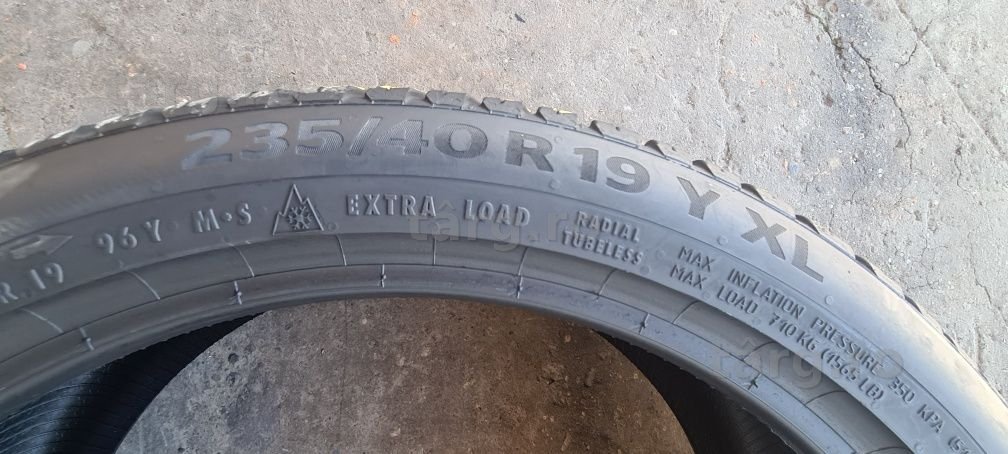 4 anvelope M+S Continental 235/40/19,dot 2021 4