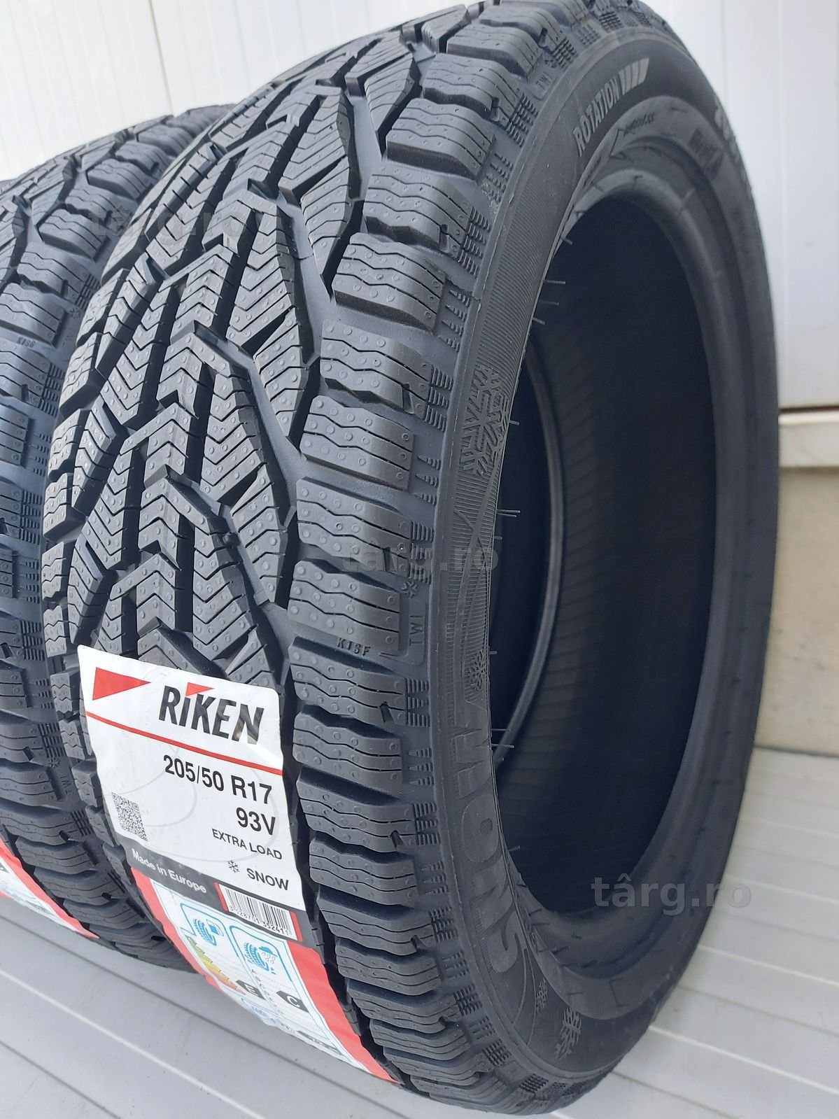 205/50 R17, 93V XL, RIKEN (by Michelin), Anvelope iarna M+S 4