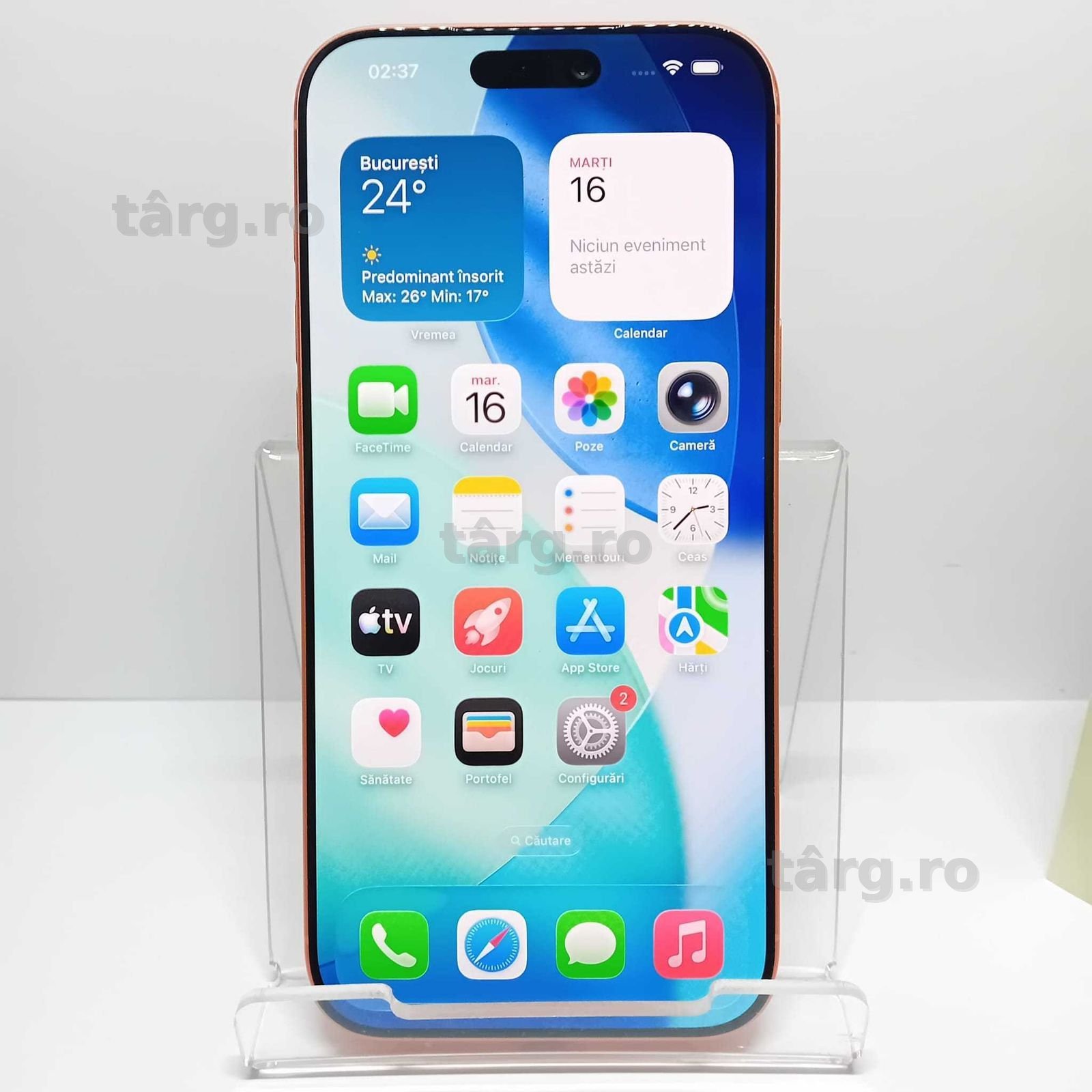 Iphone 17 PRO MAX 256Gb Sanatate baterie: 100% (Ag4 Dacia B.52243) Garantie 2 ani 2