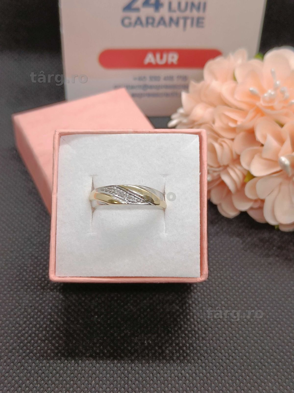 Inel aur 14K 3.40g (Ag16 Moldova b32329.5) - Garantie 2 ani! 2