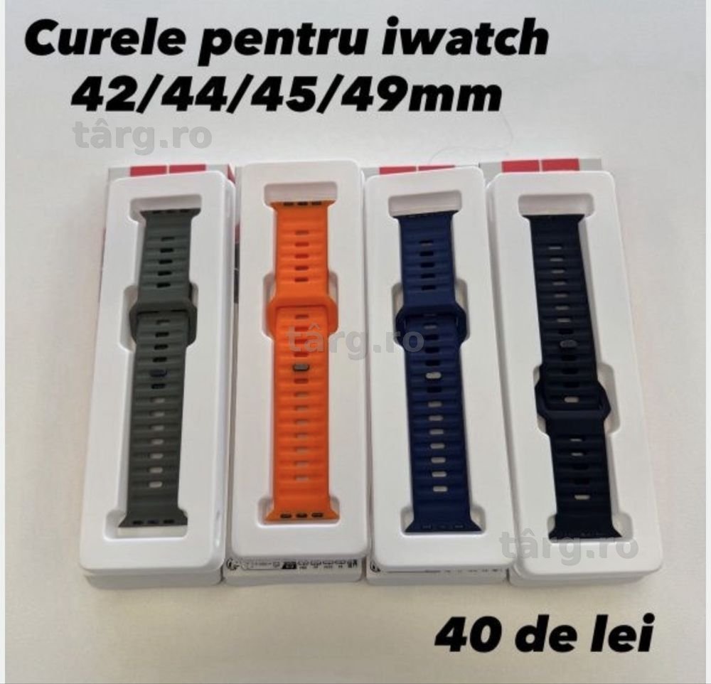 Curele compatibile Apple Watch 42/44/45/49mm,diverse culori 2