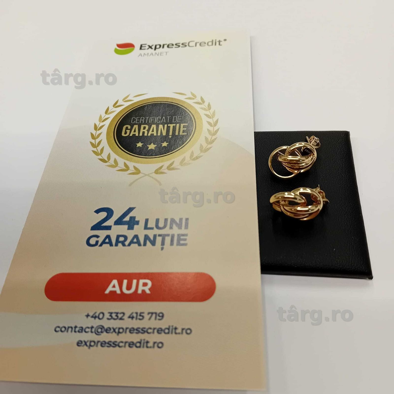 Cercei aur 14k (ag49 Esplanada b.8625)