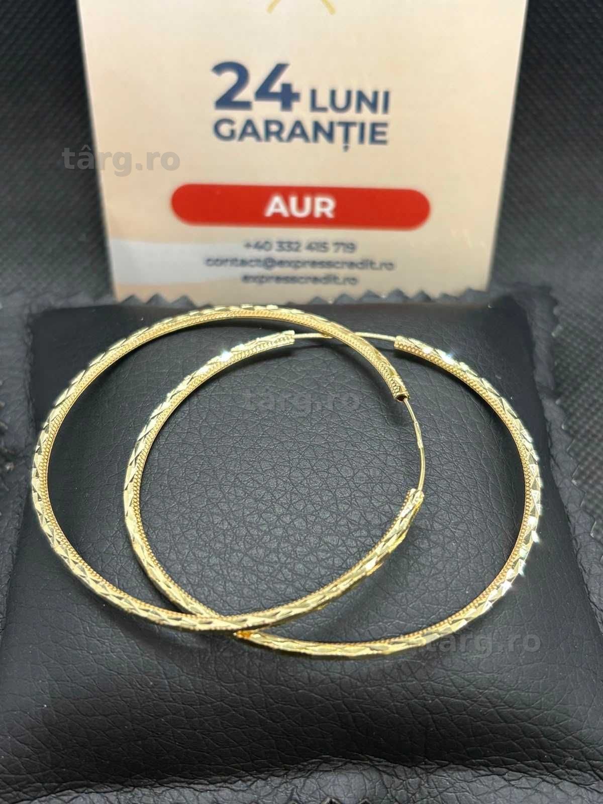 Cercei aur 14k 4.20g (B.25718 AG31 Barboi) Garantie 2 ani! 2