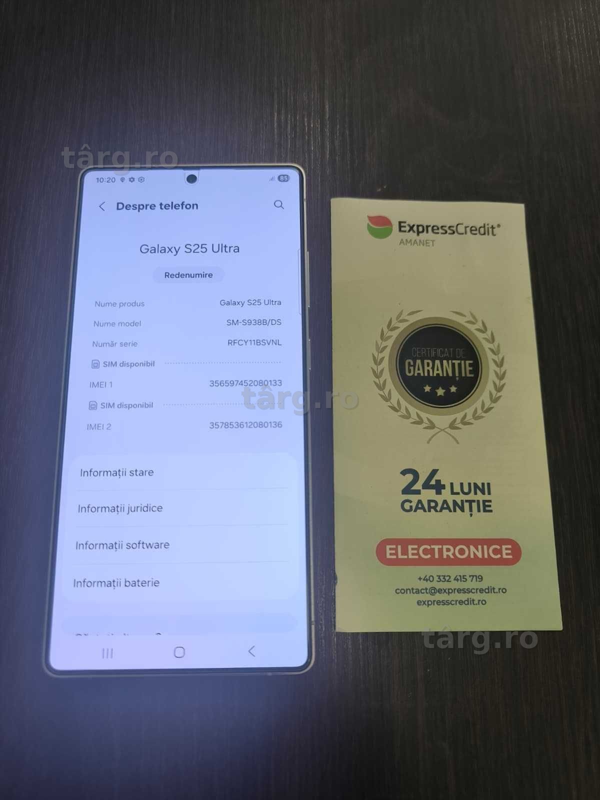 Telefon Samsung S25 Ultra (AG24 b.46524) - Garantie 2 ani! 2