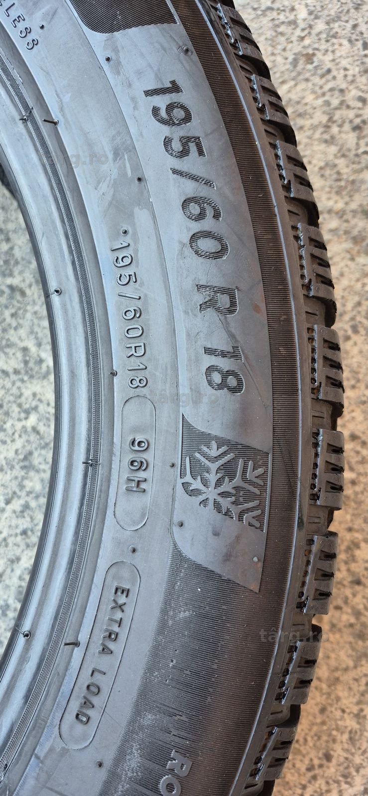 2 anvelope iarna ca noi Michelin 195/60/18,dot 2023.Pretul este pe bucata. 5