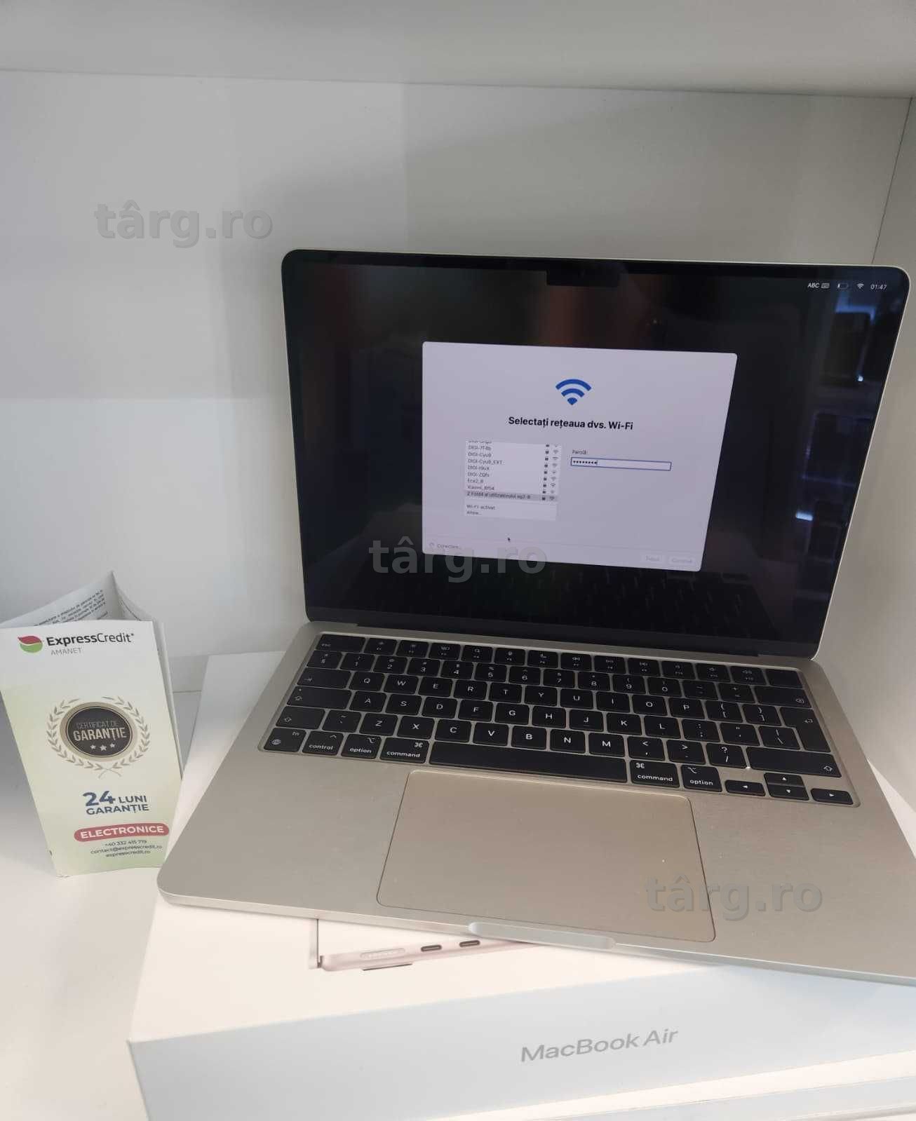 Laptop Apple MacBook Air 13.6" - M3 - 8GB RAM - 256GB SSD - A3113 (Ag8 Tudor/B74329) – Garantie 2 Ani! 3