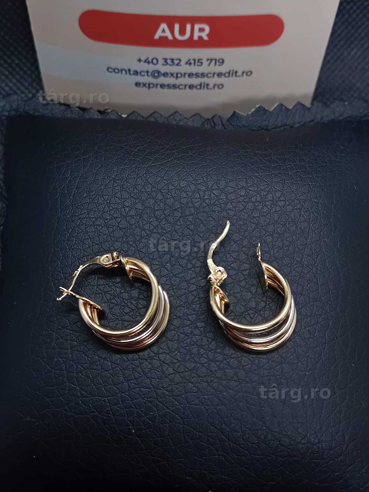 Cercei aur 14k 2.12g (B.25625.2 AG31 Barboi) Garantie 2 ani! 2