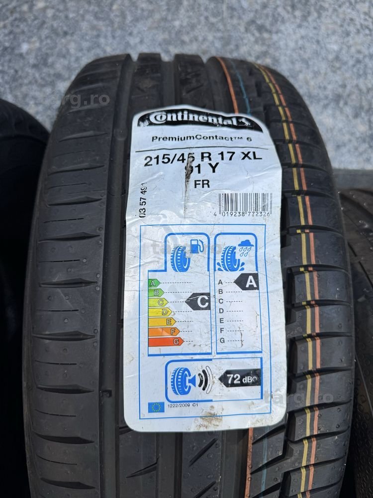 Anvelopă nouă Continental PremiumContact 6 – 215/45 R17 91Y XL FR