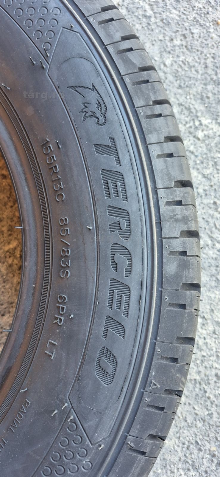 4 anvelope vara noi Tercelo 155/13C,dot 2025.Pretul este pe bucata. 4