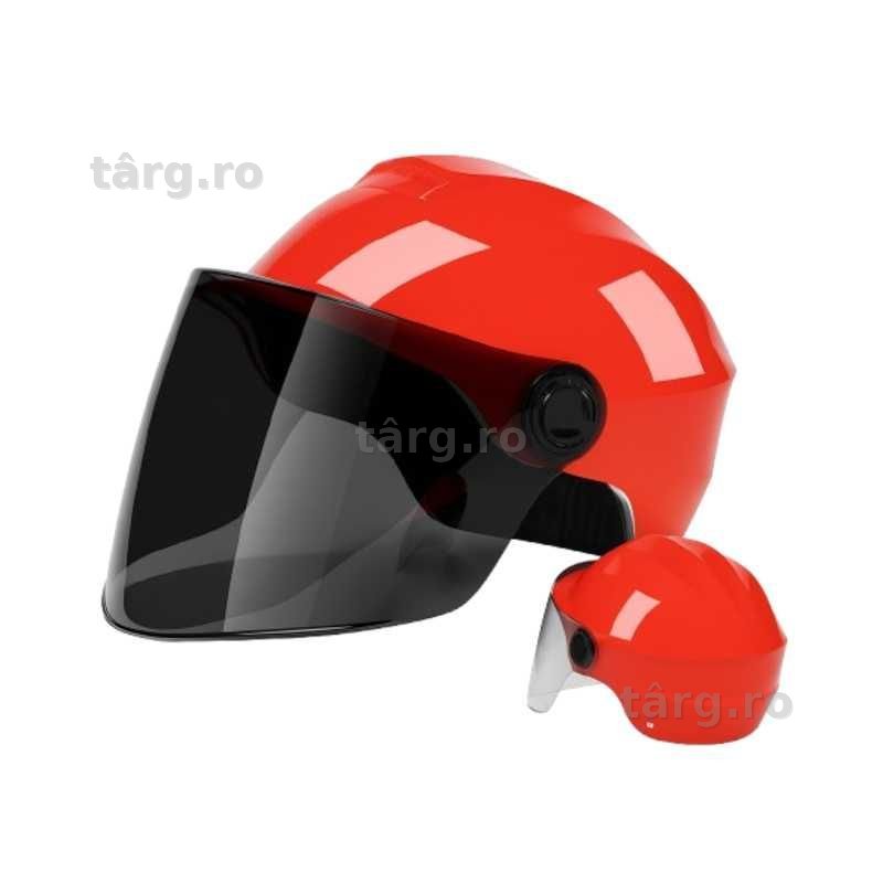 Casca Scuter/Bicicleta electrica unisex, marime universala, Rosu