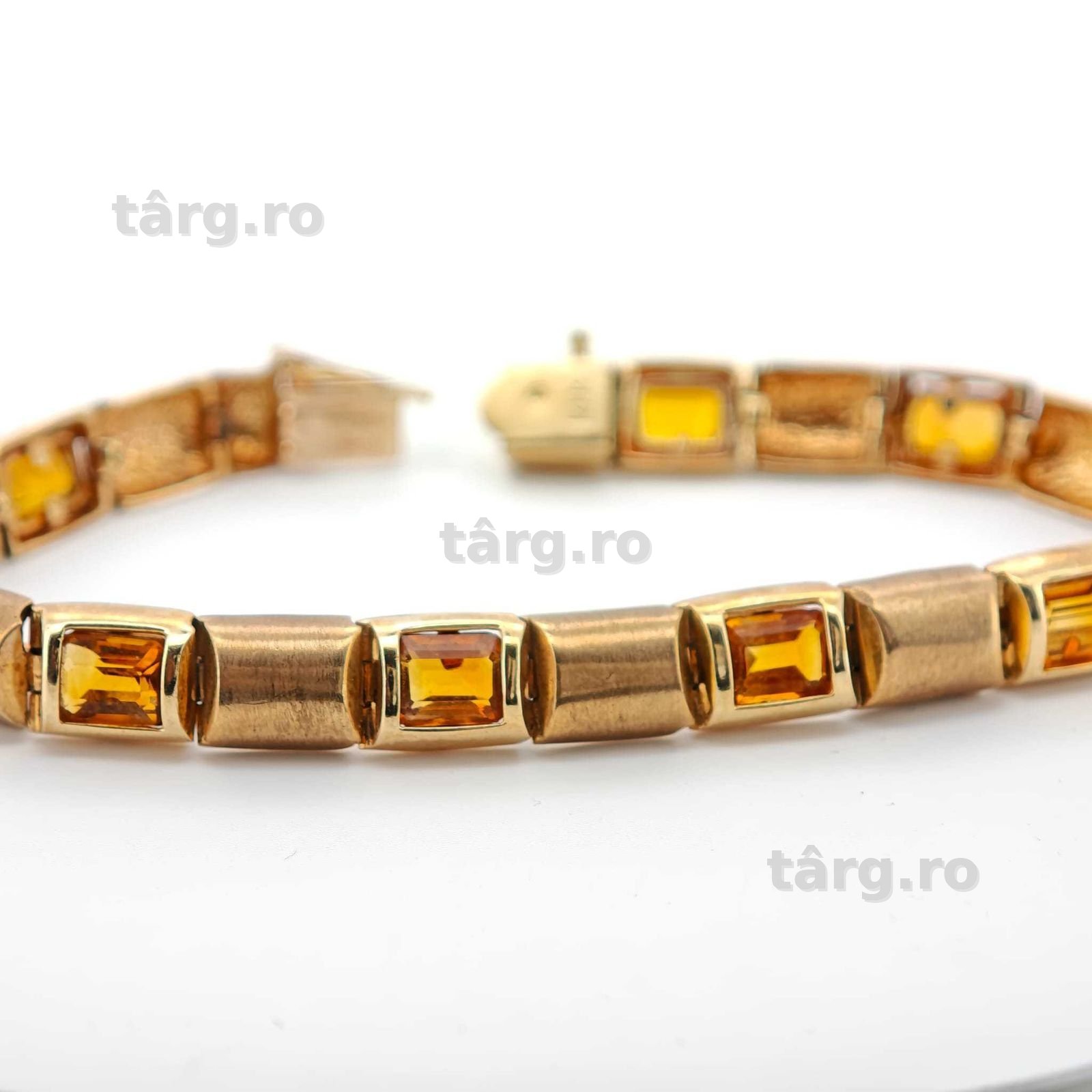 Bratara aur 14k cu citrine 23gr