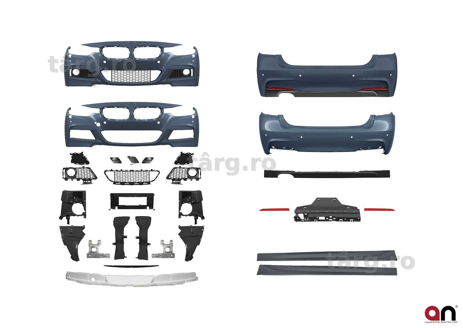 Pachet Exterior M M-Paket Mtech M-Tech BMW Seria 3 F30 2012-2017