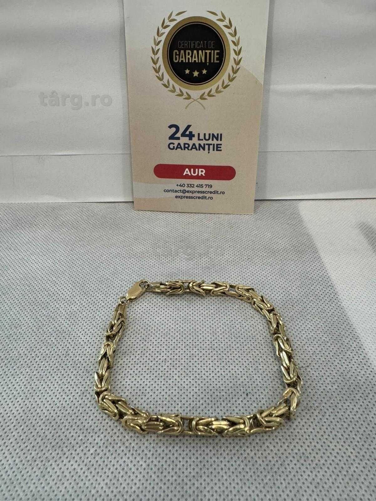 (Ag41) Bratara aur 14K B6178.2 - Certificat de garanție! Ridicare din agentie!