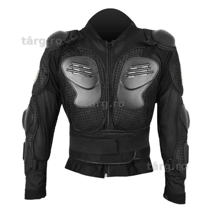Armura de Protectie Moto, Rezistenta, Respirabila, Absorbtie a Socurilor, Pentru Moto Scuter, Motocross Negru Marimea M 3