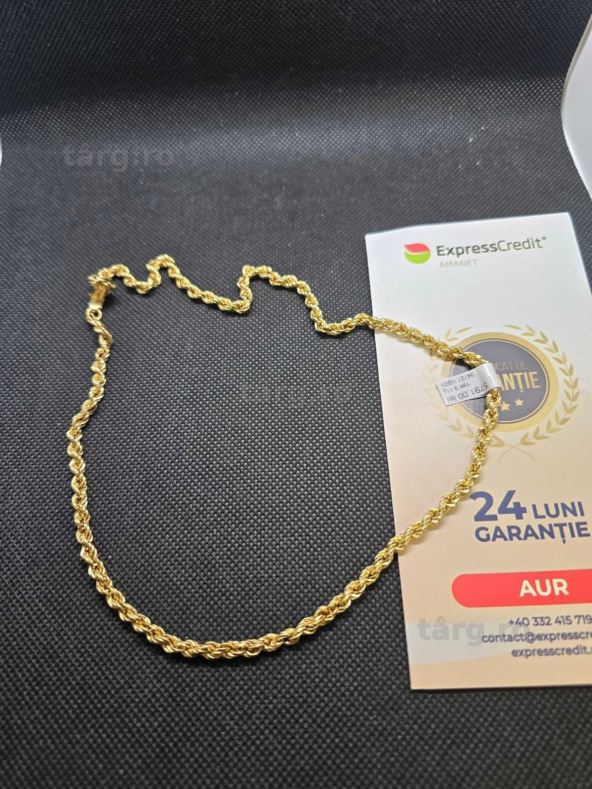Lant de aur 18k (Ag29 Siraj b.34727.1) Garantie 2 ani