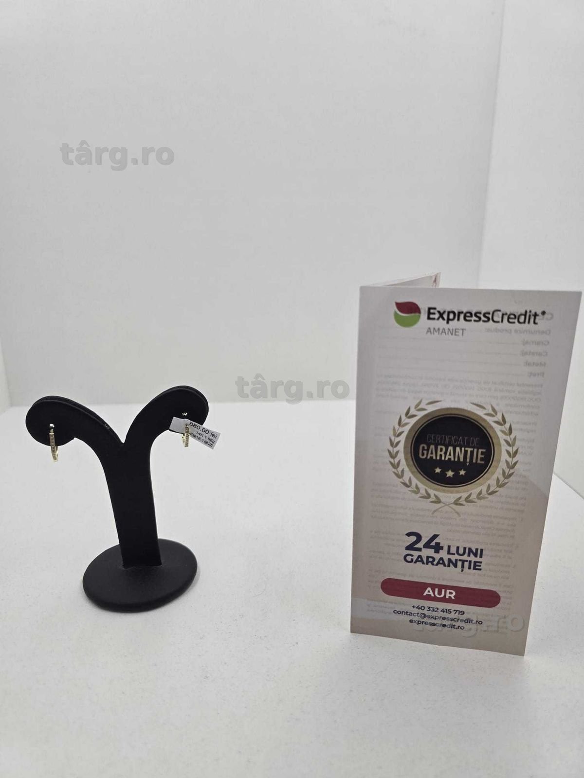Cercei  aur 14K 1.86gr (Ag25 Belvedere B.43216.1)-Garantie 2 Ani!