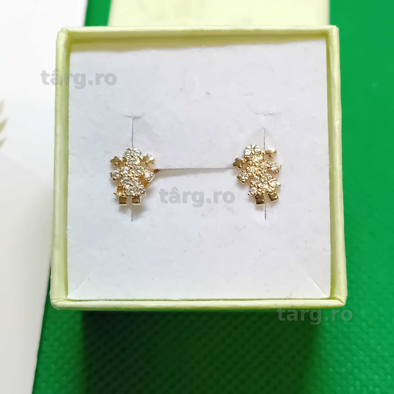 Cercei aur 18k 1.53 gr (AG4 Dacia b.51826.2 )Garantie 2 ani 2