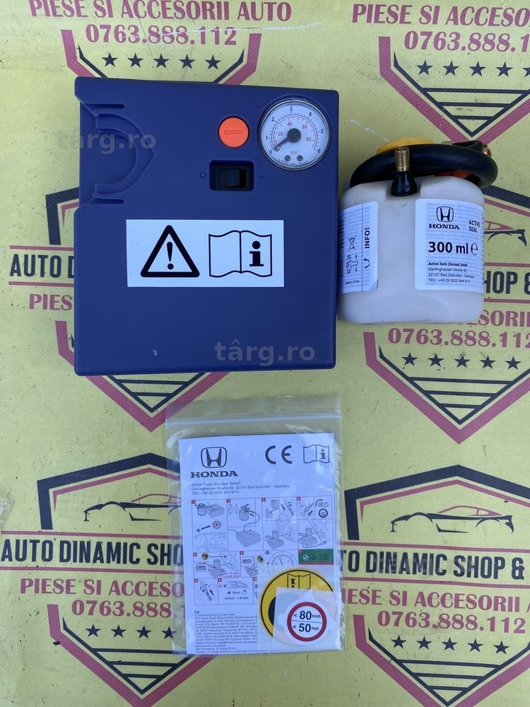 Compresor auto umflat roti kit soluție pana original Honda 120W