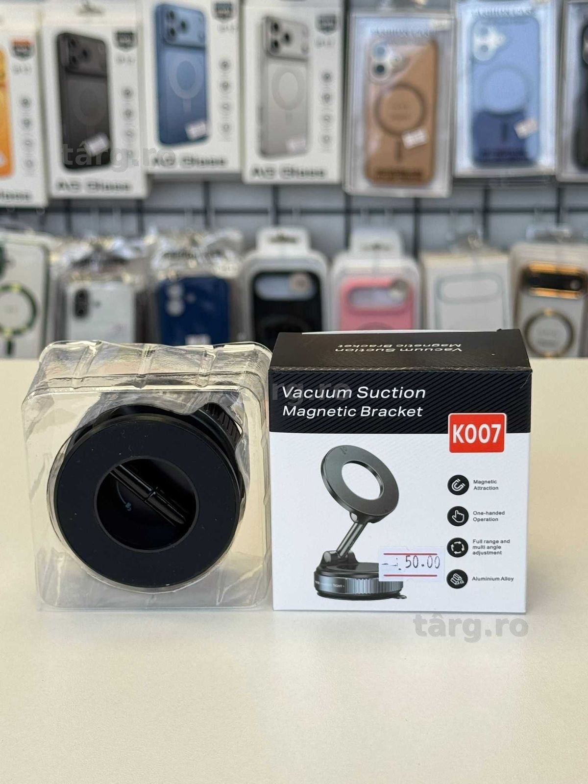 Suport Auto Magsafe Ventuza Full Base Rotativ Pliabil Pentru Telefon 2