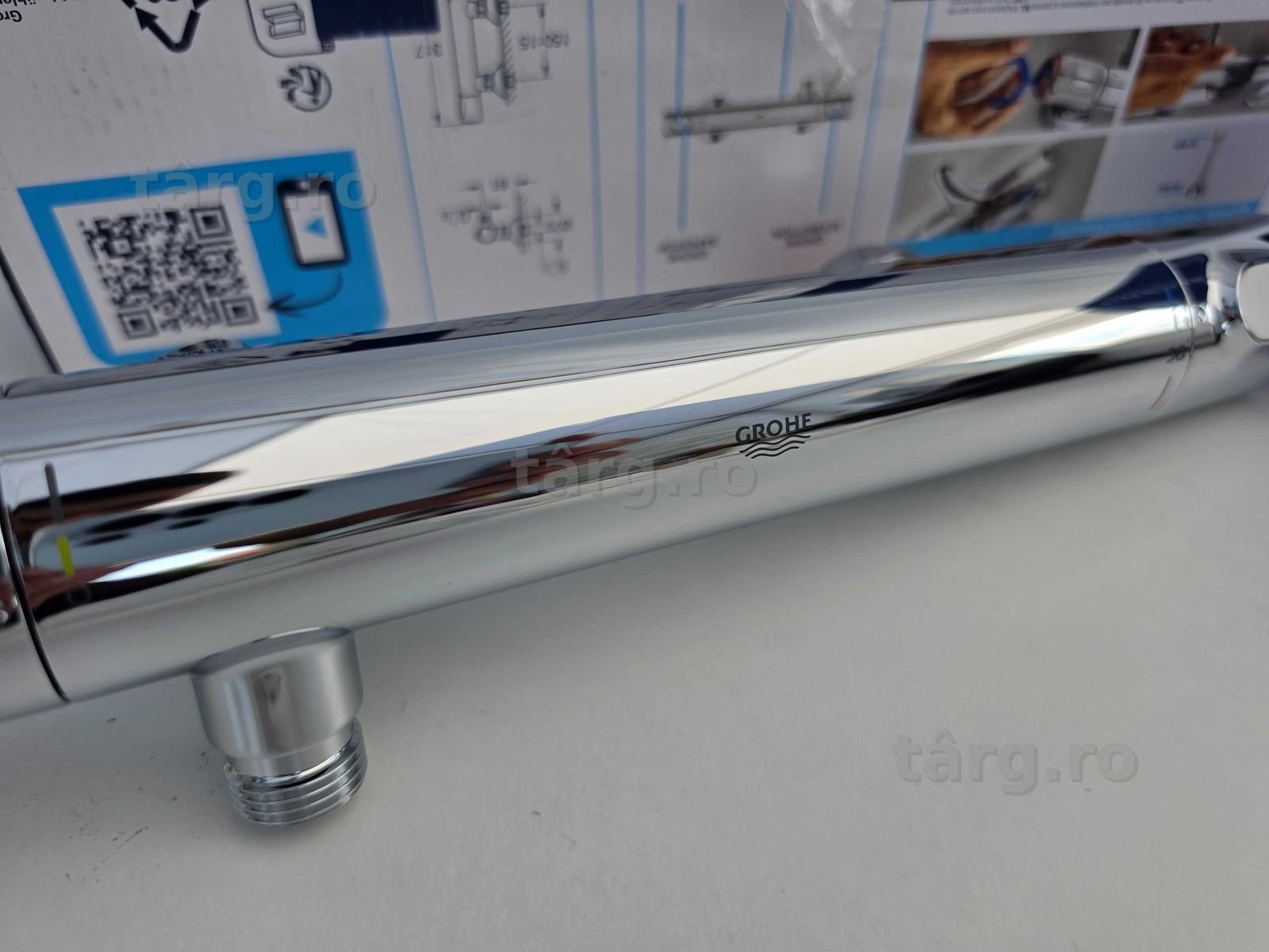 Grohe Precision Flow baterie de duș perete cu termostat crom 34840000 4