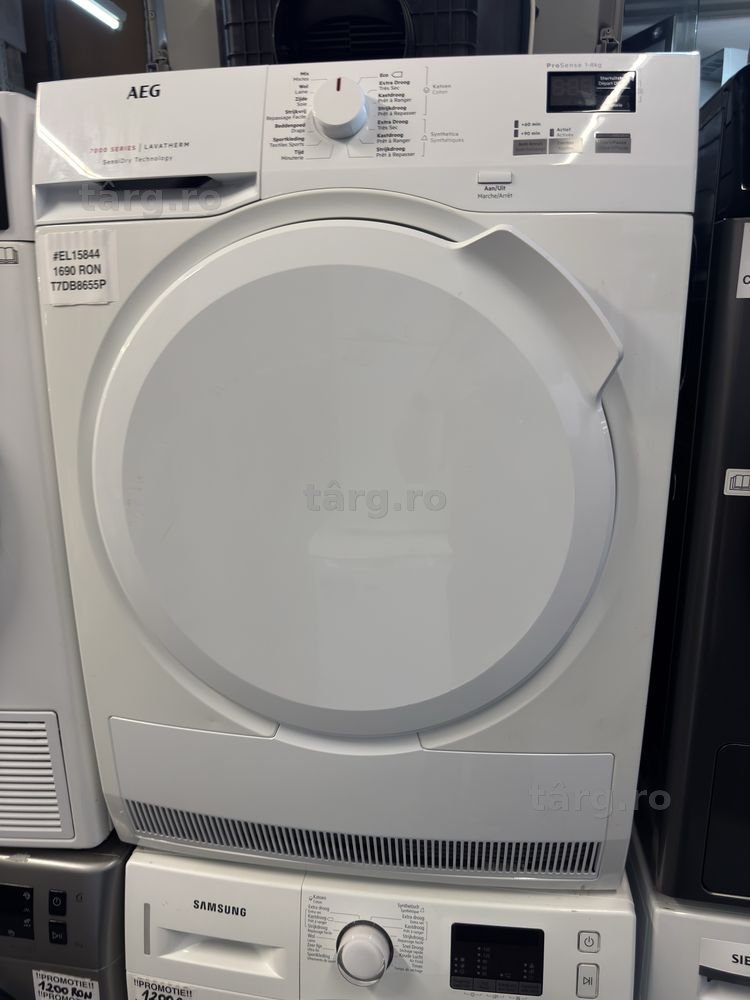 Uscator de rufe cu pompa de caldura AEG T7DB8655P cu factura si garantie