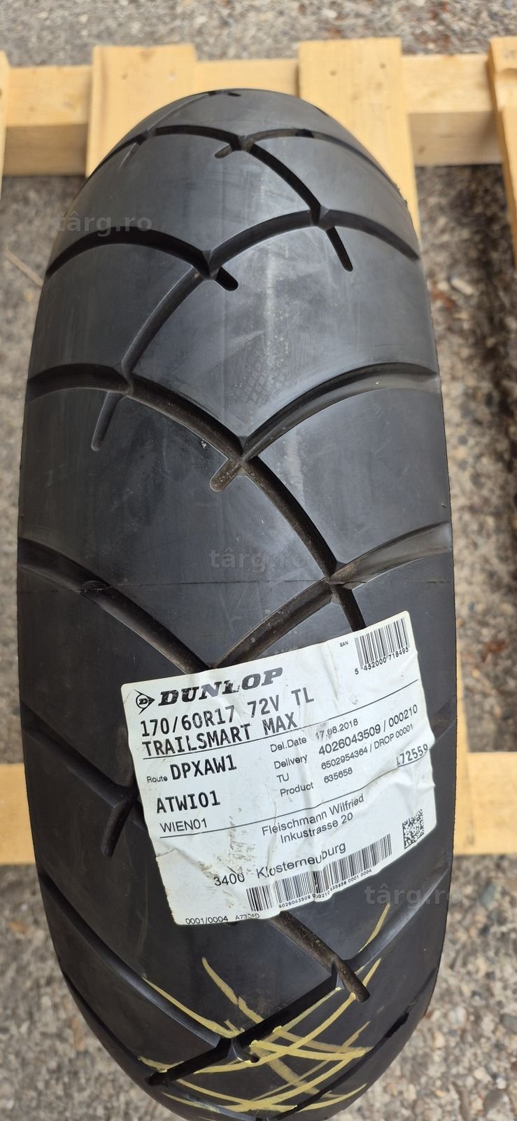 O anvelopa moto noua Dunlop 170/60/R17 M/C,dot 2018. 2