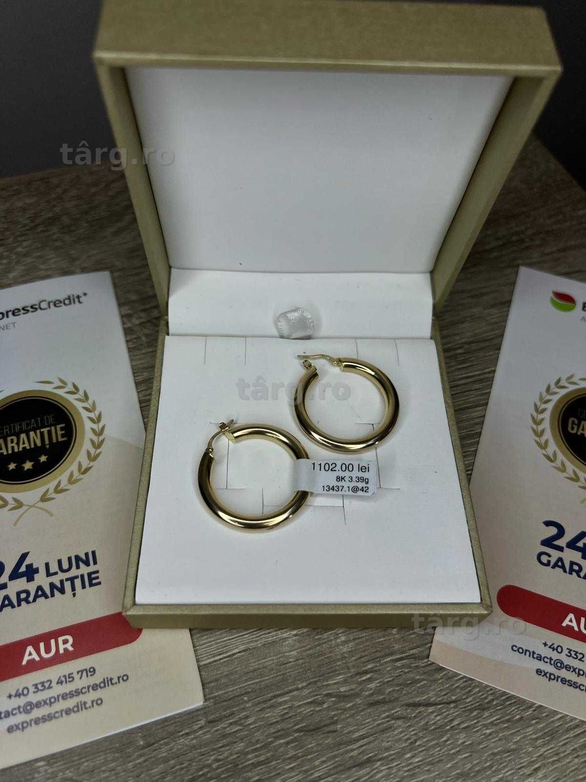 (AG42) Cercei aur 8k 3.39g b13437 - Garantie 2 ani! 2