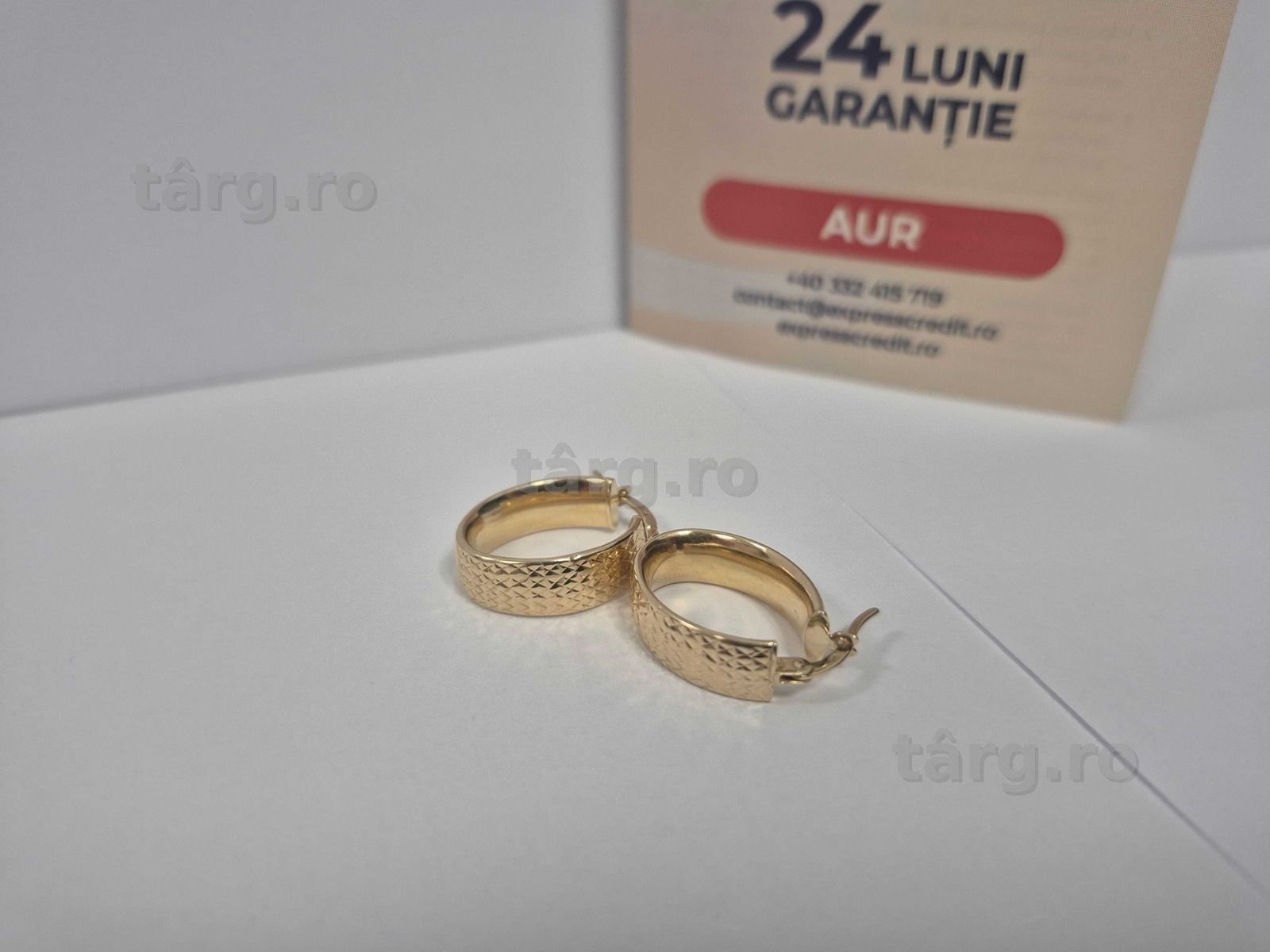Cercei AUR 14K 2.41g (35008.1/30 Pacurari 2) Garantie 2 ani!